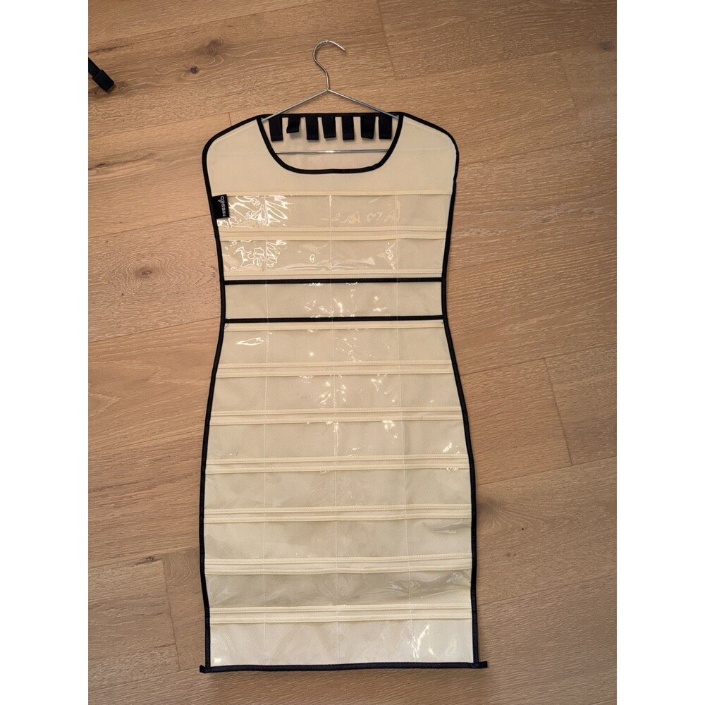 Hanging Jewelry Organizer Dress Tons Of Front And back Storage Excellent Cond